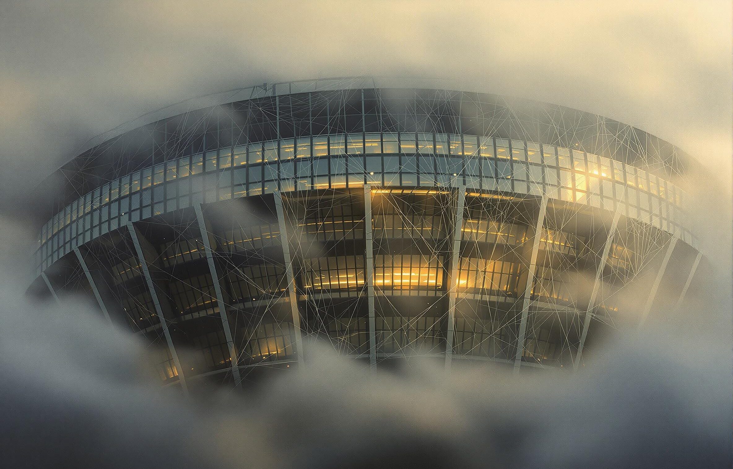 European Parliament mist cobwebs