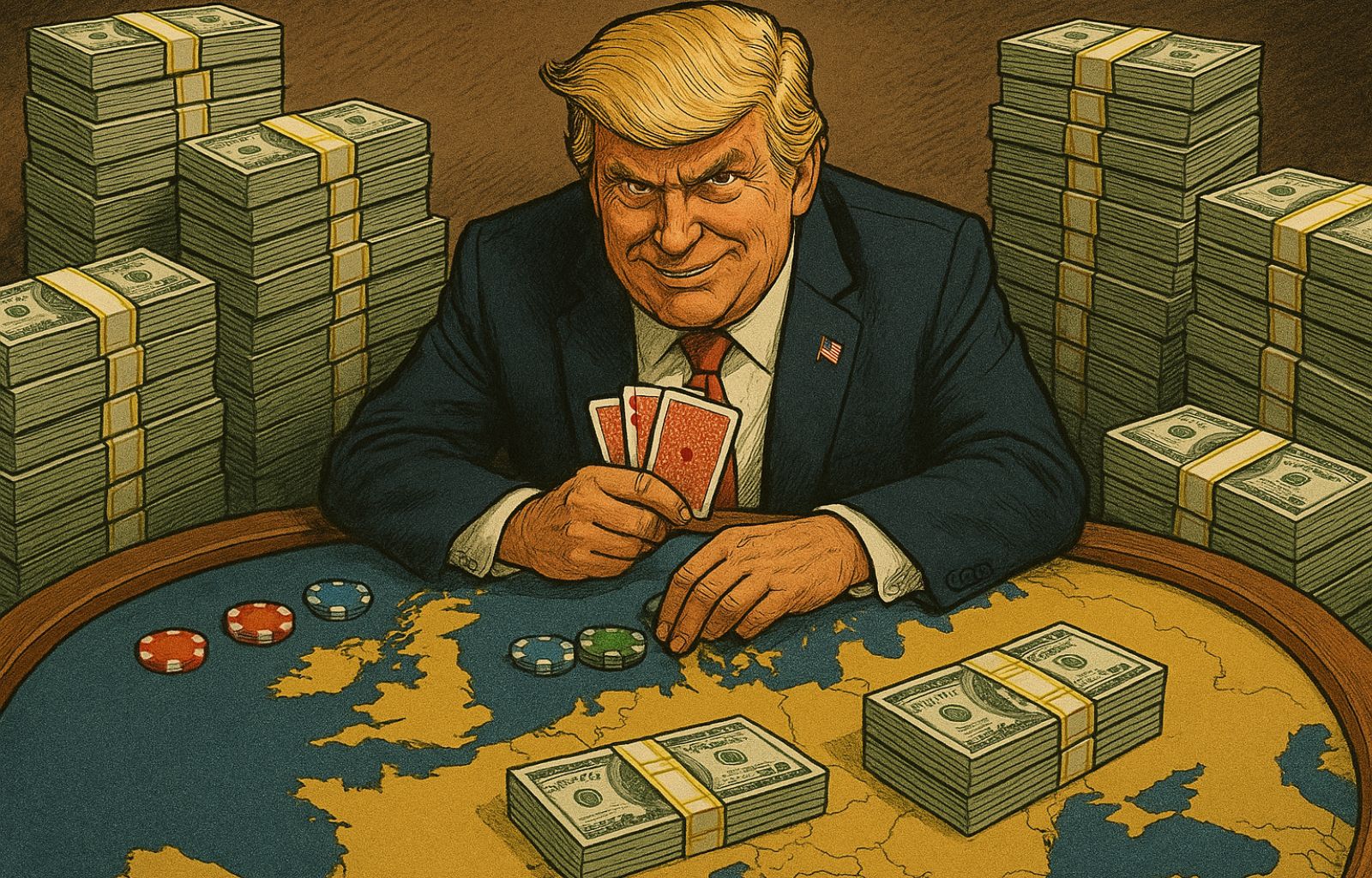 trump gioco dazi europa